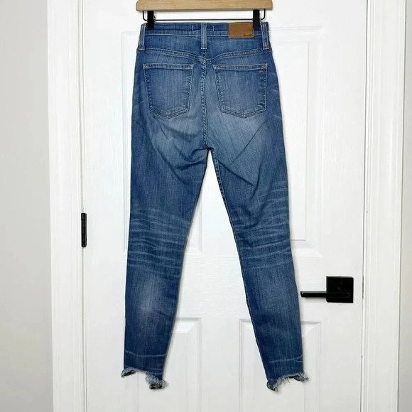 Madewell Size 26 10" High-Rise Skinny Jeans Chewed-Hem Edition Button Fly - Picture 5 of 5